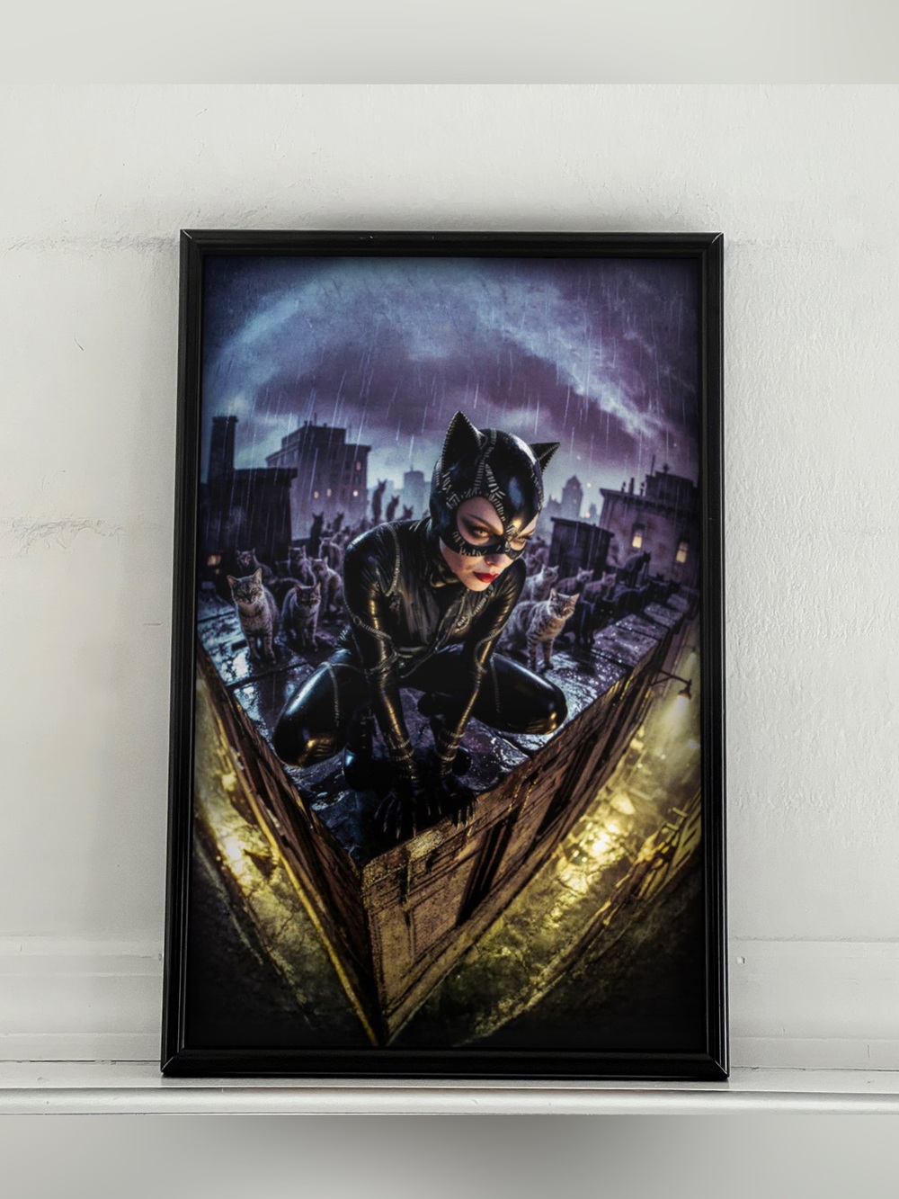 Batman Returns Michelle Pfeiffer Catwoman Art Poster